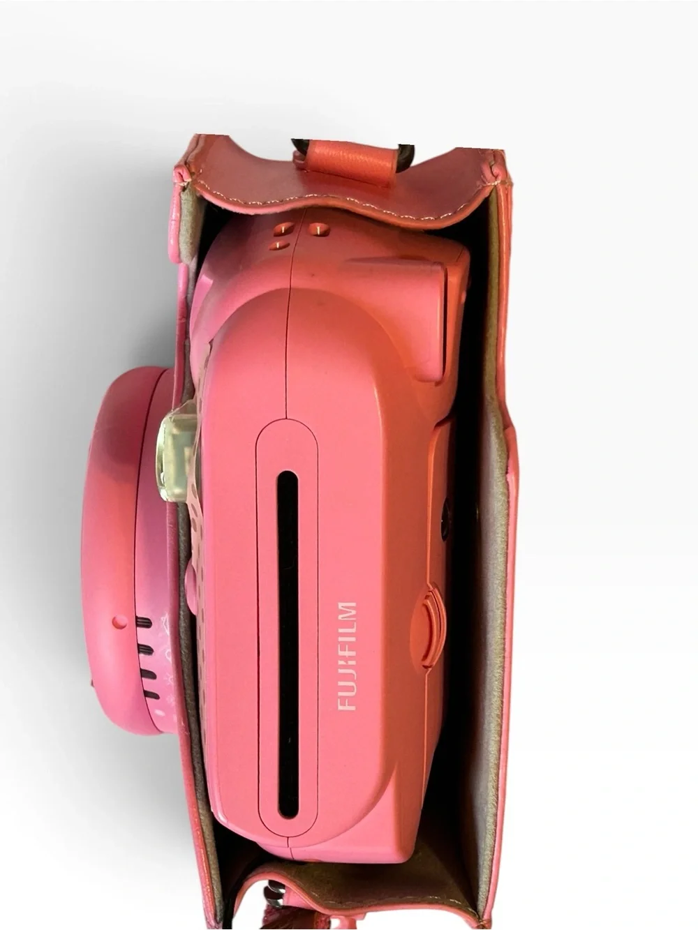 Fujifilm Instax Mini Pink Instant Camera w/ Floral Case